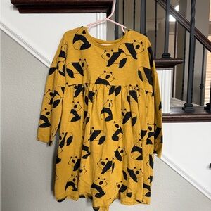 Next Yellow Dress with Panda Print